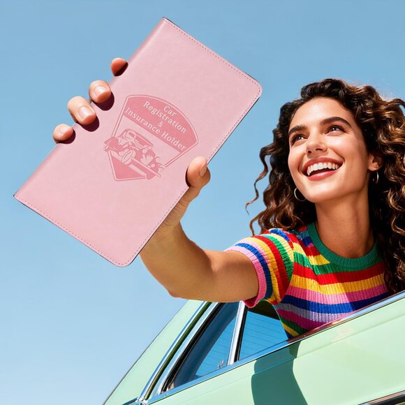 Car Registration and Insurance Holder - Vehicle Glove Box Car Organizer, Auto Tr - Picture 6 of 7